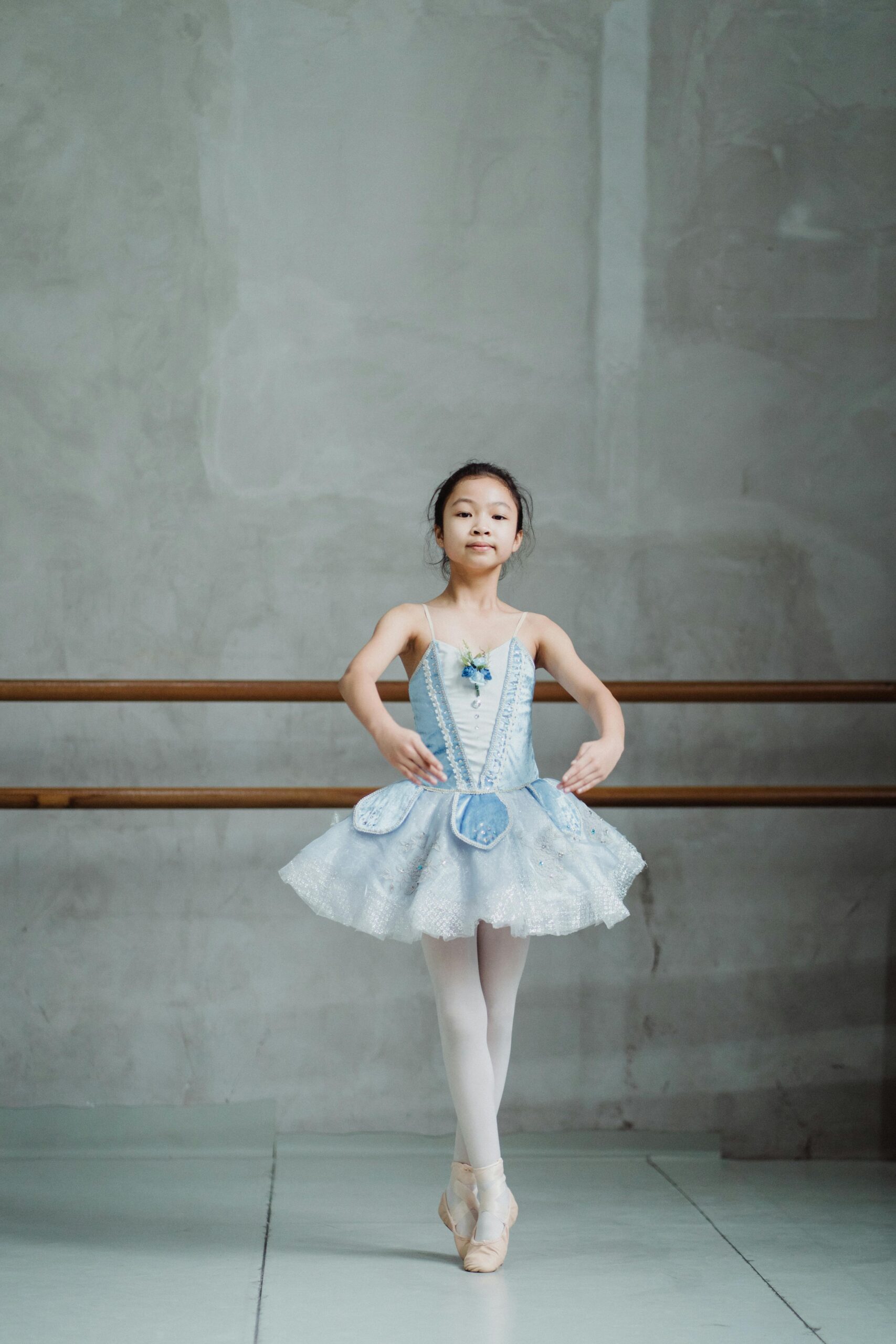 Malla de ballet azul